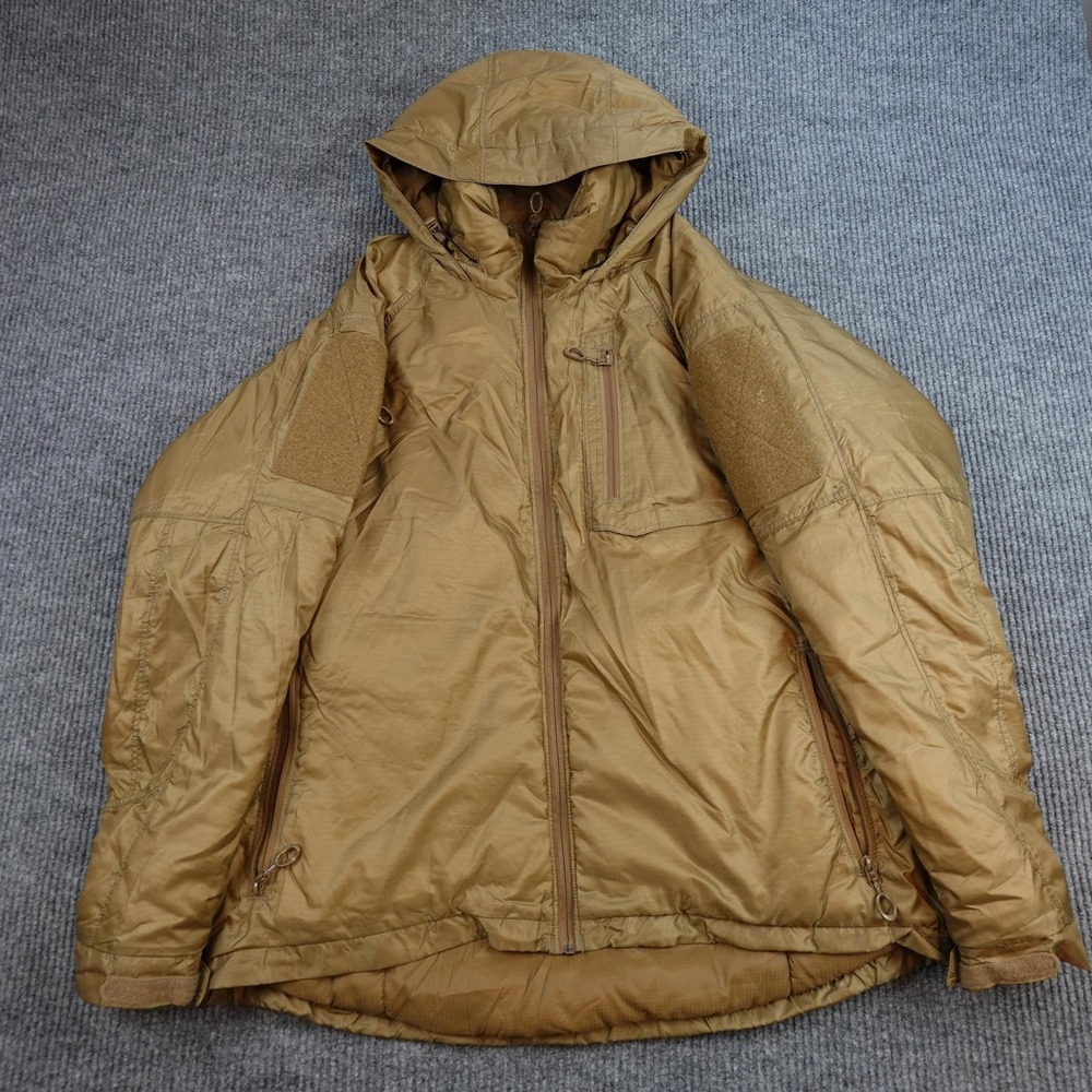Beyond Clothing A7 Axios Jacket Mens Large Brown Hooded Full Zip Insulated USA